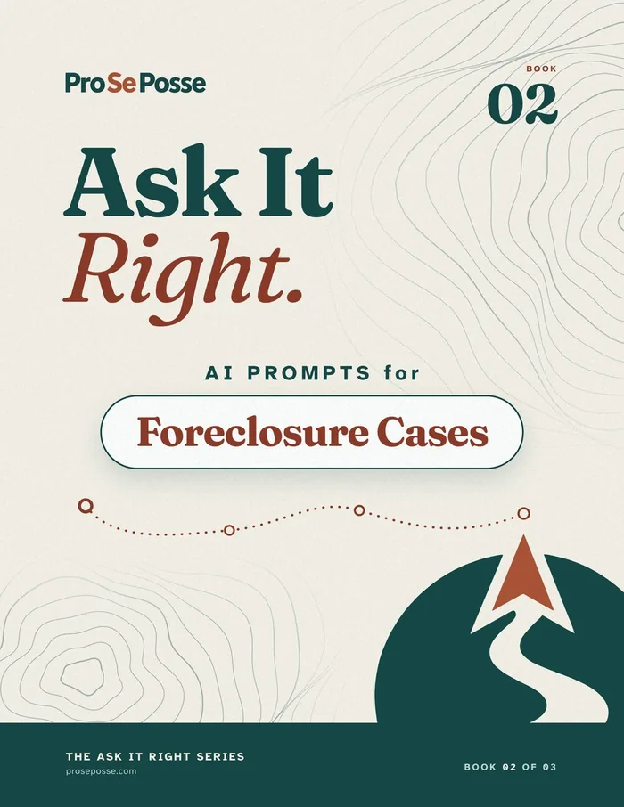 Cover of Ask It Right, Book 2: AI Prompts for Foreclosure Cases