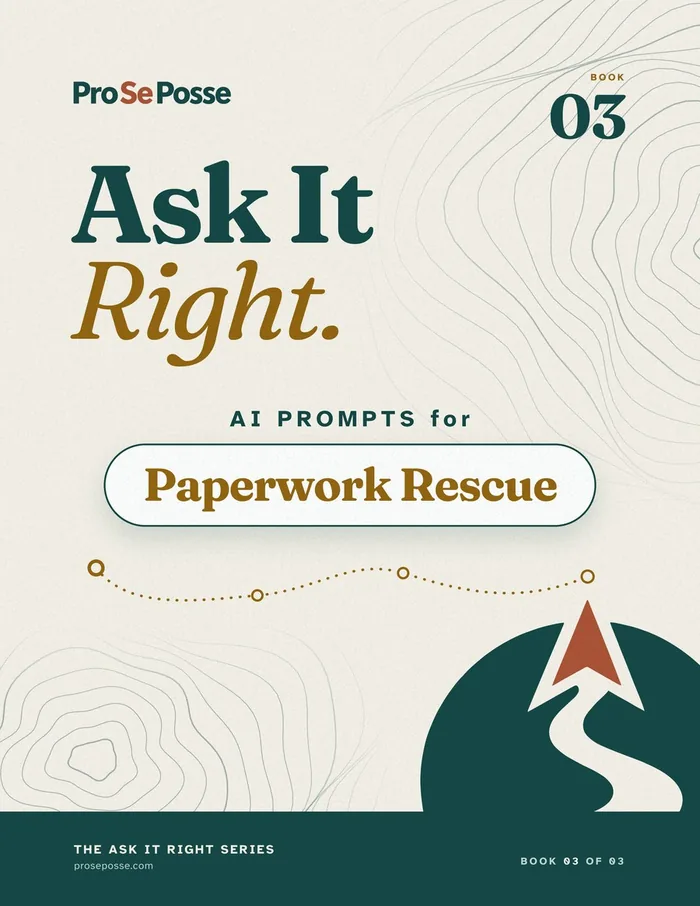 Cover of Ask It Right, Book 3: AI Prompts for Paperwork Rescue